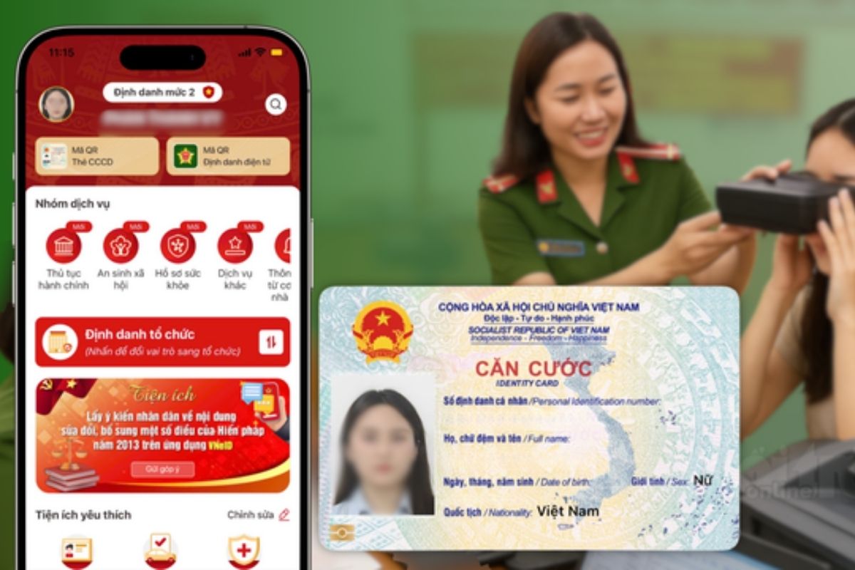 Bước 1 cấp đổi căn cước