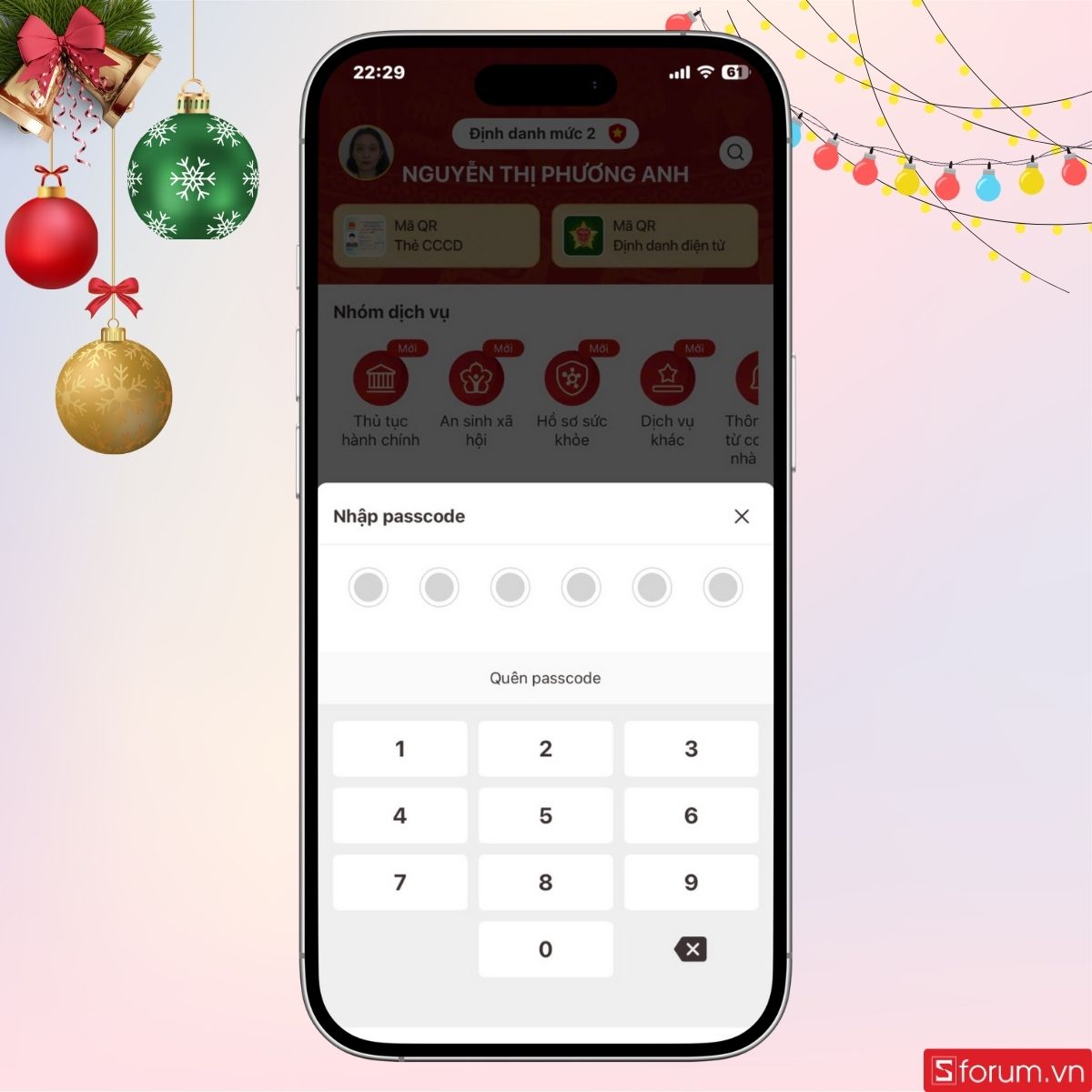 Nhập mã passcode